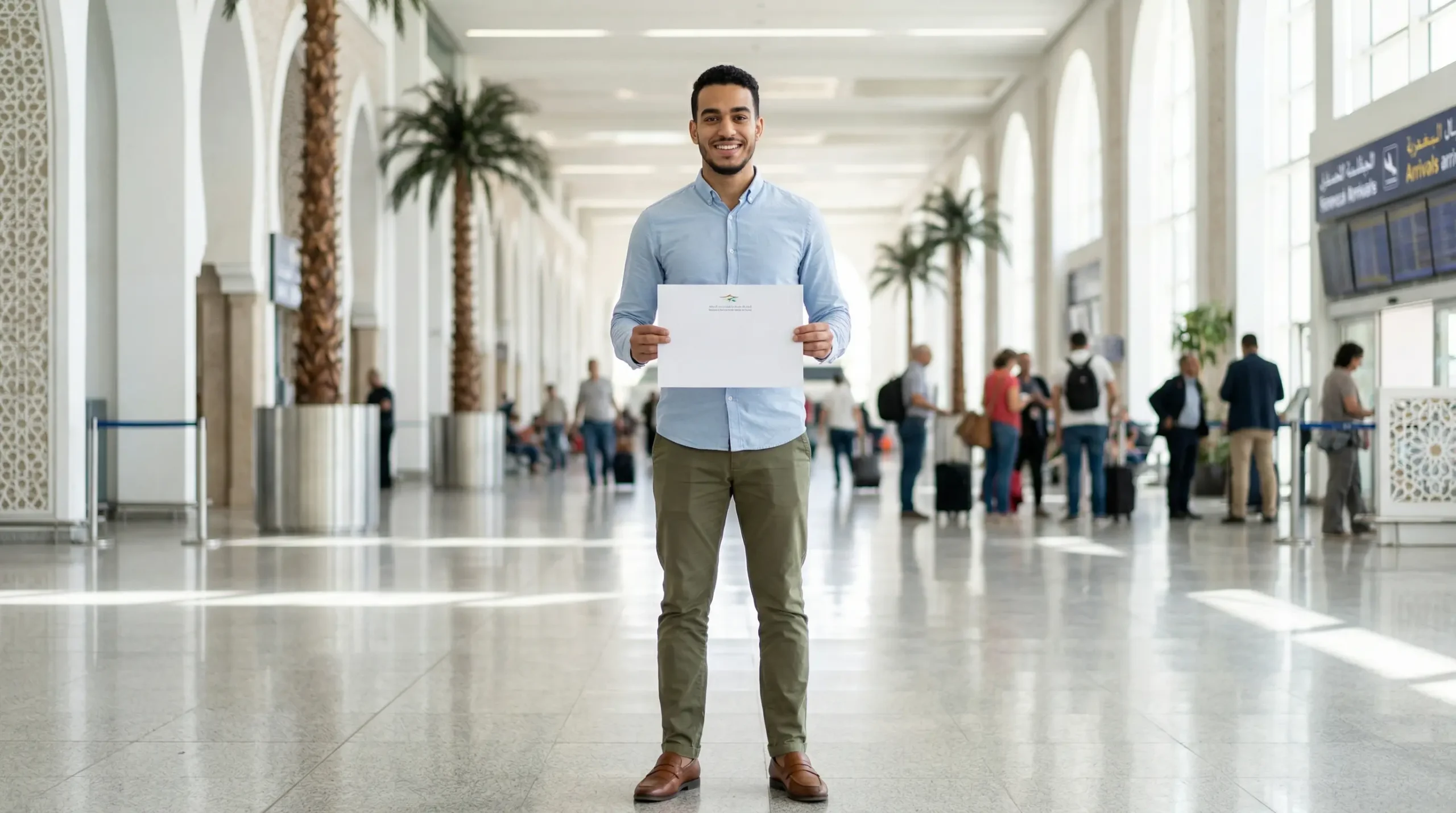 Car hire Agadir airport meet and greet, name card service at arrivals